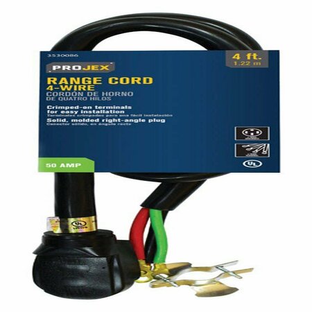 KINTRON Projex Range Cord 4' Black FW-831